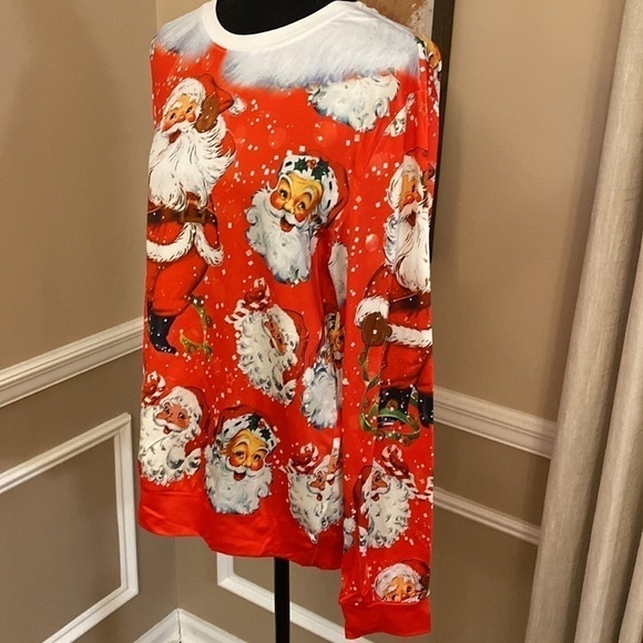 Fancycube Santa Long Sleeved Top XL NWT - Picture 4 of 9